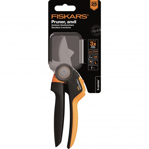 FISKARS X-SERIES Sekator kowadełkowy L (P941)