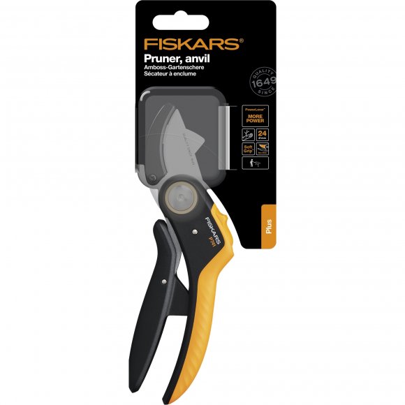 FISKARS PLUS Sekator kowadełkowy (P741)