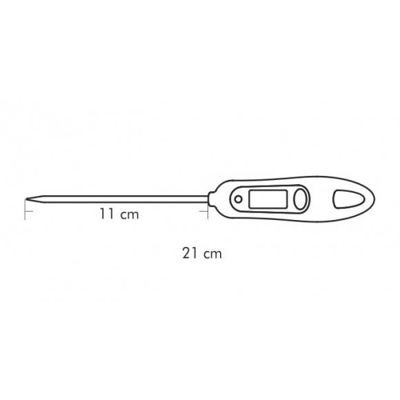 WYPRZEDAŻ! TESCOMA PRESTO Cyfrowy termometr kuchenny / czerwony