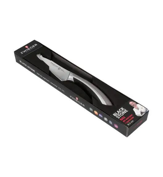 ZWIEGER BLACK STONE Nóż do warzyw i owoców 8,5 cm / niemiecka stal nierdzewna