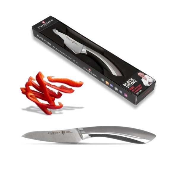 ZWIEGER BLACK STONE Nóż do warzyw i owoców 8,5 cm / niemiecka stal nierdzewna