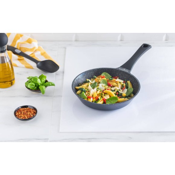 ZWIEGER BLACK STONE Patelnia 28 cm GREBLON non-stick