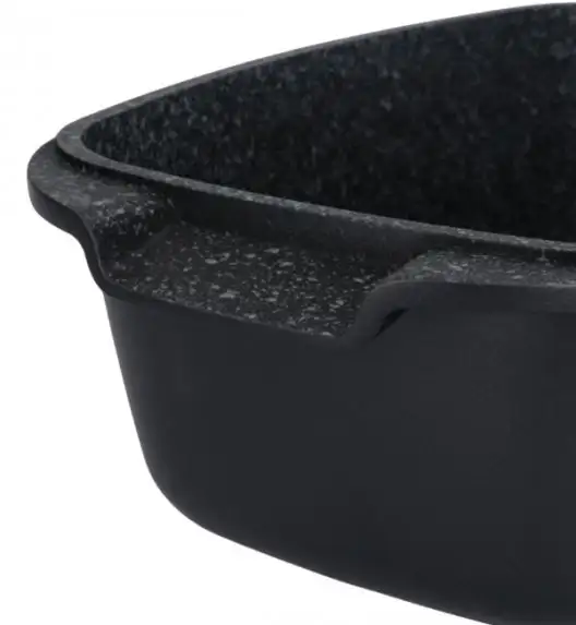 ZWIEGER BLACK STONE Brytfanna 32 cm GREBLON C3 GRANITE non-stick