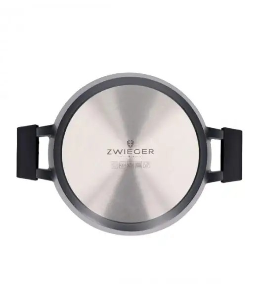 ZWIEGER BLACK STONE Garnek 24 cm GREBLON C3 GRANITE non-stick
