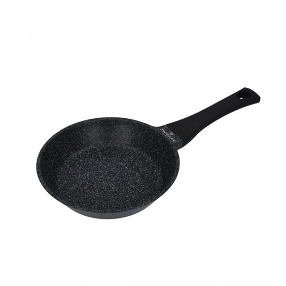 ZWIEGER BLACK STONE Patelnia 20 cm + Pokrywka uniwersalna Tadar / GREBLON C3 GRANITE non-stick