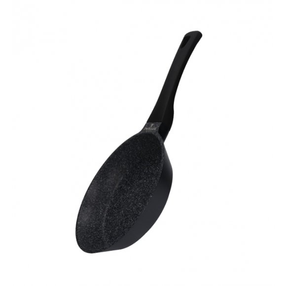 ZWIEGER BLACK STONE Patelnia 20 cm + Pokrywka uniwersalna Tadar / GREBLON C3 GRANITE non-stick