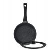 ZWIEGER BLACK STONE Patelnia 20 cm + Pokrywka uniwersalna Tadar / GREBLON non-stick