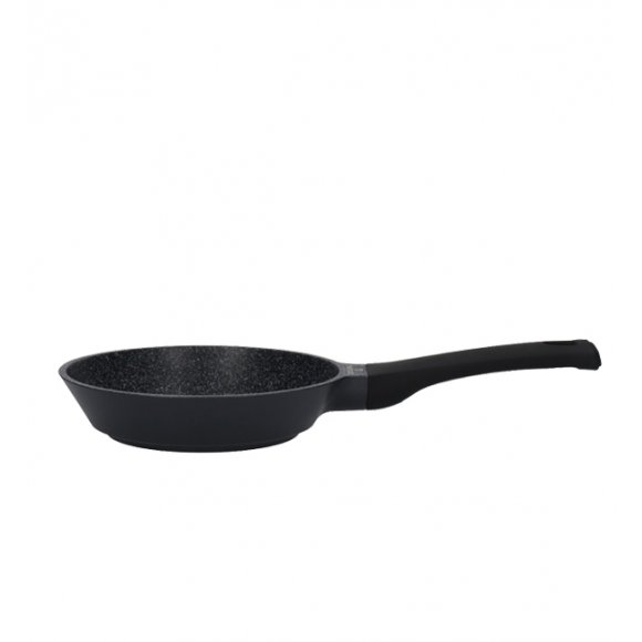 ZWIEGER BLACK STONE Patelnia 24 cm + Pokrywka uniwersalna Tadar / GREBLON C3 GRANITE non-stick