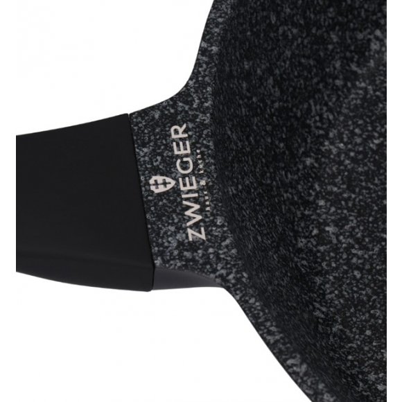 ZWIEGER BLACK STONE Zestaw garnków z pokrywkami 20, 24, 28 cm + Rondel 16 cm + Patelnie 20, 24, 28 cm + Głęboka 28 cm