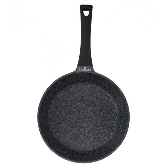 ZWIEGER BLACK STONE Zestaw garnków z pokrywkami 20, 24, 28 cm + Rondel 16 cm + Patelnie 20, 24, 28 cm + Głęboka 28 cm