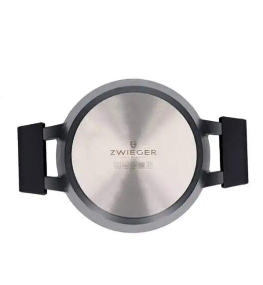 ZWIEGER BLACK STONE Zestaw garnków z pokrywkami 20, 24, 28 cm + Rondel 16 cm + Patelnie 20, 24, 28 cm + Grillowa 28 cm + Pokrywki Tadar