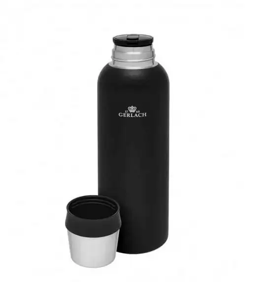 GERLACH ASSIST Termos 1,0 l ze stali nierdzewnej / czarny
