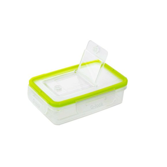 BRANQ Q-LOCK 1171 Prostokątny pojemnik na żywność 375 ml z pokrywką / przezroczysty