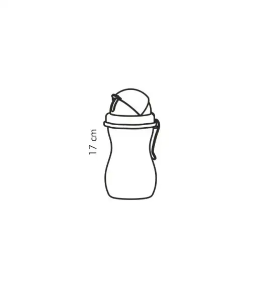 WYPRZEDAŻ! TESCOMA BAMBINI Butelka dziecięca ze słomką 300 ml / zielono - różowa