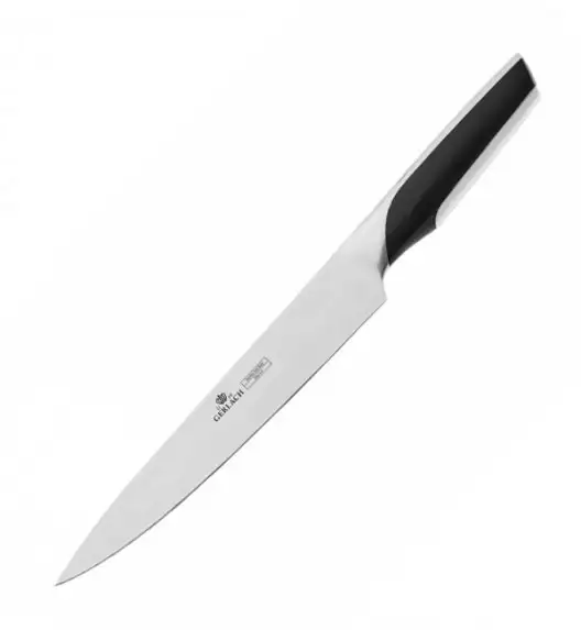 GERLACH PRESTIGE Zestaw noży w bloku 6 elementów +Tasak do ziół z deską + deski dębowe / antypoślizgowa rękojeść 
