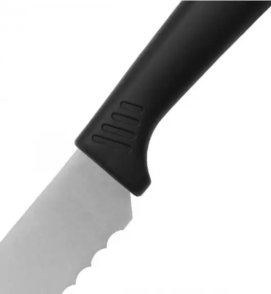 GERLACH SMART BLACK 994 Zestaw noży w bloku 6 elementów + Tasak z deską + deski drewniane / antypoślizgowa rękojeść 