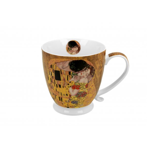DUO THE KISS by G. Klimt Kubek na stopce 480 ml / porcelana