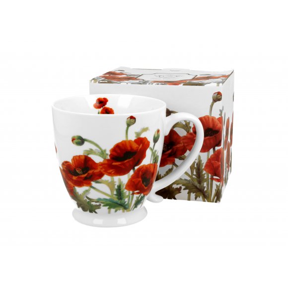 DUO POPPIES Kubek na stopce 480 ml / porcelana