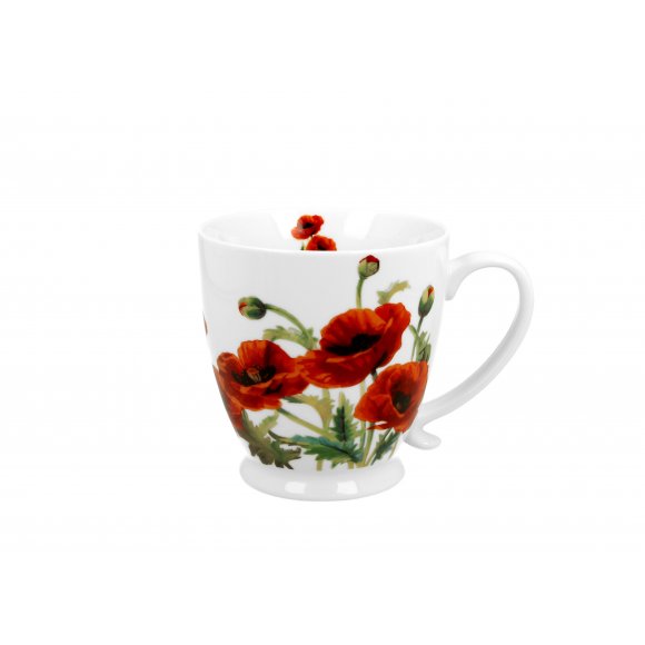 DUO POPPIES Kubek na stopce 480 ml / porcelana