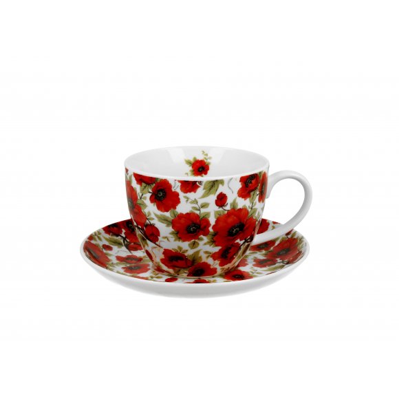 DUO LINA Filiżanka jumbo 470 ml ze spodkiem / porcelana