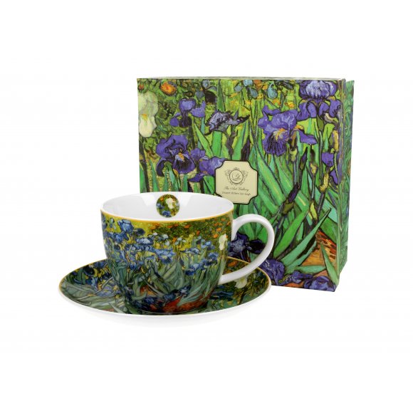 DUO IRISES by V. van Gogh Filiżanka jumbo 470 ml ze spodkiem / porcelana