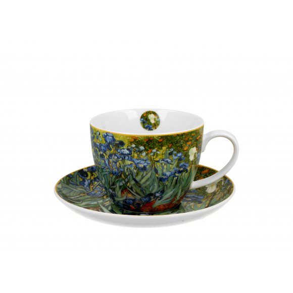 DUO IRISES by V. van Gogh Filiżanka jumbo 470 ml ze spodkiem / porcelana