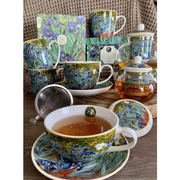 DUO IRISES by V. van Gogh Filiżanka jumbo 470 ml ze spodkiem / porcelana