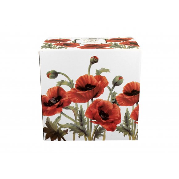 DUO POPPIES Tea for one - Filiżanka z dzbankiem 350 ml i spodkiem / porcelana