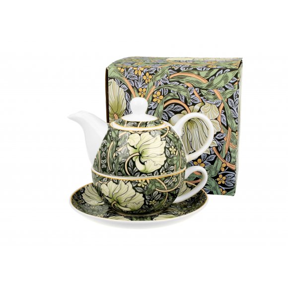 DUO PIMPERNEL by W. Morris Tea for one - Filiżanka z dzbankiem 350 ml i spodkiem / porcelana