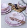 LUBIANA DAISY SUNSET K7 Serwis obiadowy 12 osób / 36 elementów / różowy