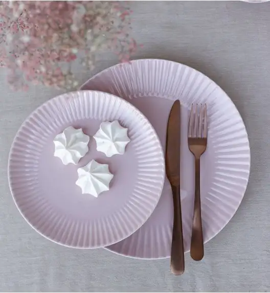 LUBIANA DAISY SUNSET K7 Serwis obiadowy 24 os / 72 elementy / różowy