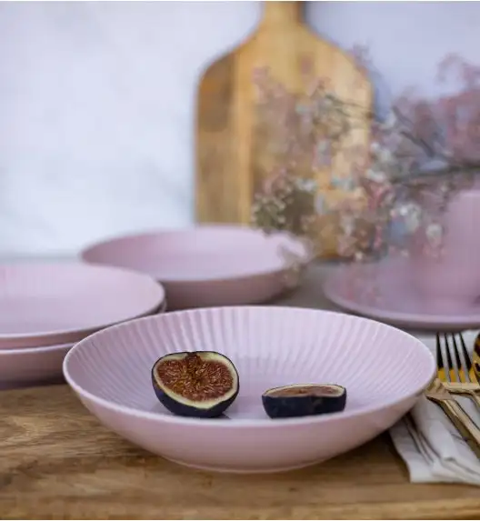 LUBIANA DAISY SUNSET K7 Serwis obiadowy 24 os / 72 elementy / różowy