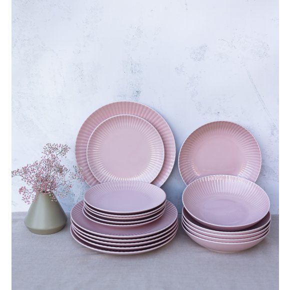 LUBIANA DAISY SUNSET K7 Serwis obiadowy 24 os / 72 elementy / różowy