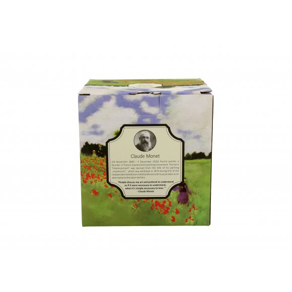 DUO POPPY FIELD by C. Monet Tea for one - Filiżanka z dzbankiem szklanym 330 ml i spodkiem / porcelana