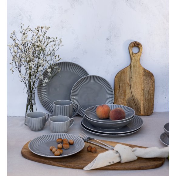 LUBIANA DAISY CLOUD K1 Serwis obiadowy 24 os/ 96 elementów / szary