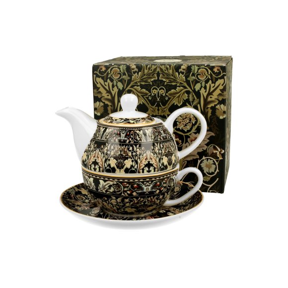 DUO ACANTHUS LEAVES by W. Morris Tea for one - Filiżanka z dzbankiem 350 ml i spodkiem / porcelana