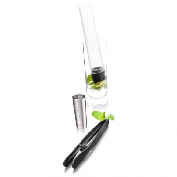 WYPRZEDAŻ! VACU VIN Zestaw barmański 3 el / metal + tworzywo / LENA