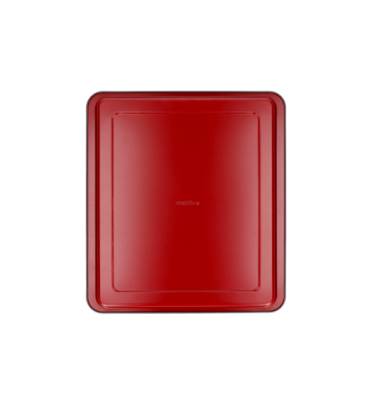 VITTERO Stalowa forma płaska 37 cm / czerwona / stal węglowa