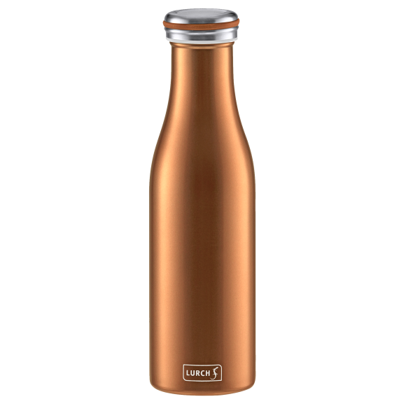 LURCH Termiczna butelka stalowa 0,5 l brązowa metaliczna / stal nierdzewna / FreeForm