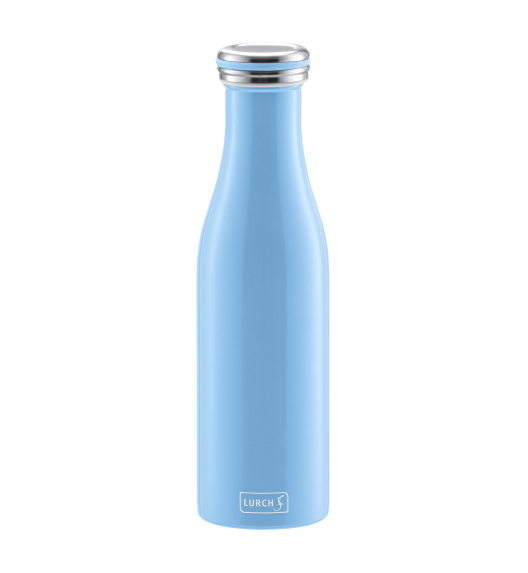 LURCH Termiczna butelka stalowa 0,5 l błękitna / stal nierdzewna / FreeForm