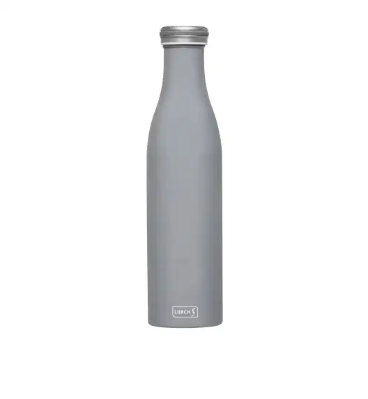 LURCH Termiczna butelka stalowa 0,75 l jasnoszara / stal nierdzewna / FreeForm