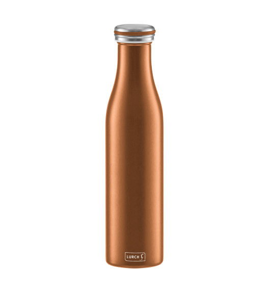 LURCH Termiczna butelka stalowa 0,75 l brązowa metaliczna  / stal nierdzewna / FreeForm