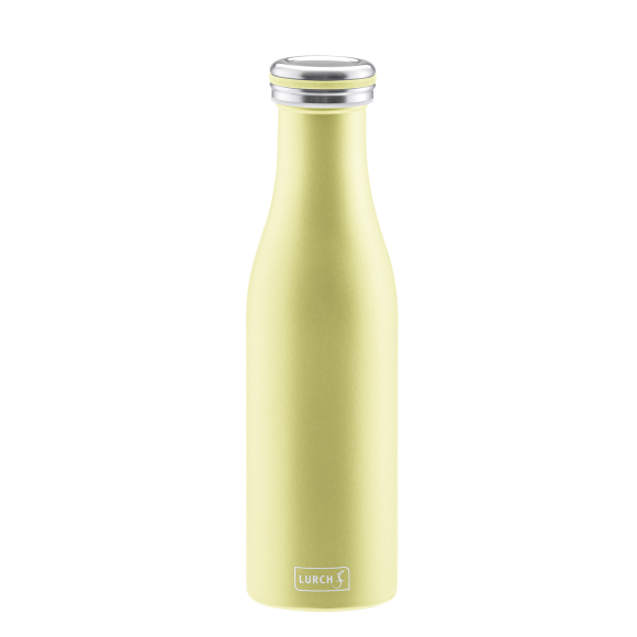 LURCH Termiczna butelka stalowa 0,5 l żółta perłowa / stal nierdzewna / FreeForm