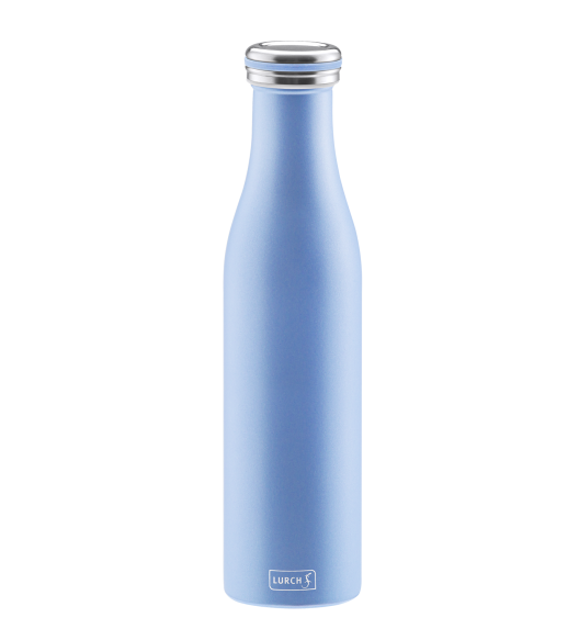 LURCH Termiczna butelka stalowa 0,75 l niebieska perłowa / stal nierdzewna / FreeForm