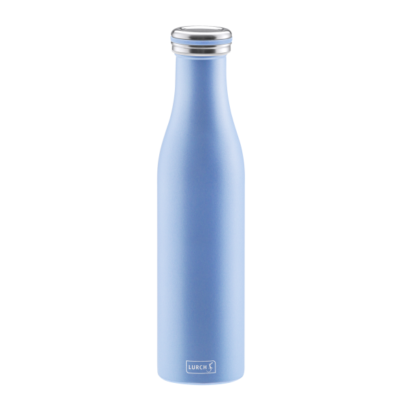 LURCH Termiczna butelka stalowa 0,75 l niebieska perłowa / stal nierdzewna / FreeForm