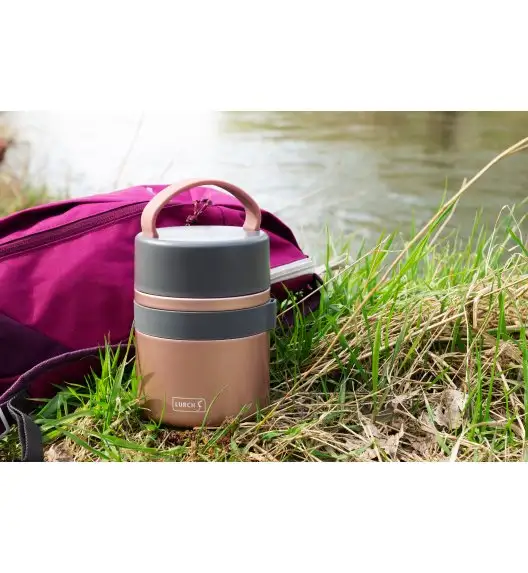 LURCH Iso-Pot 2.0 Pojemnik termiczny 0,5l / różowe złoto / stal nierdzewna / FreeForm