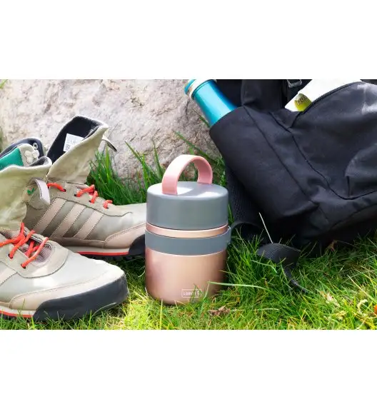 LURCH Iso-Pot 2.0 Pojemnik termiczny 0,5l / różowe złoto / stal nierdzewna / FreeForm