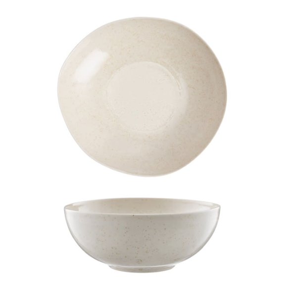 AMBITION ORGANIC Salaterka porcelanowa 17 cm / beżowa