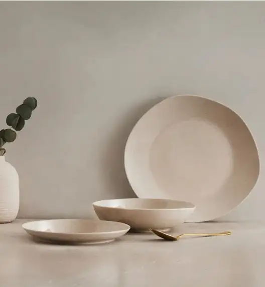 AMBITION ORGANIC Talerz obiadowy 30 cm / beżowy