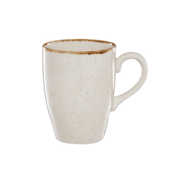 AMBITION CRAFT Serwis obiadowo-kawowy 72 el dla 12 osób / beżowa porcelana